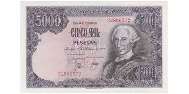 F513K - 5000 Pesetas 6-2-1976 SC  serie A/2N