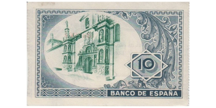 F376H1.- BANCO ESPAÑA-BILBAO 10 Pts 1-1-1937 EBC SIN SERIE