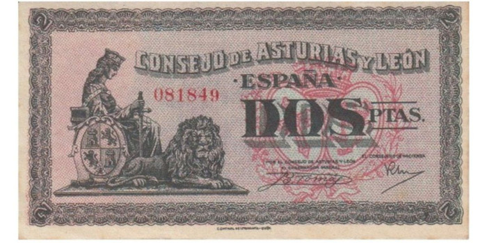 F408H.- CONSEJO DE ASTURIAS Y LEON- 2PTS EBC SIN SERIE