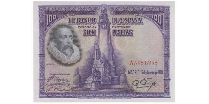 F351K.- 100 PESETAS 15-08-1928.  SC SERIE A
