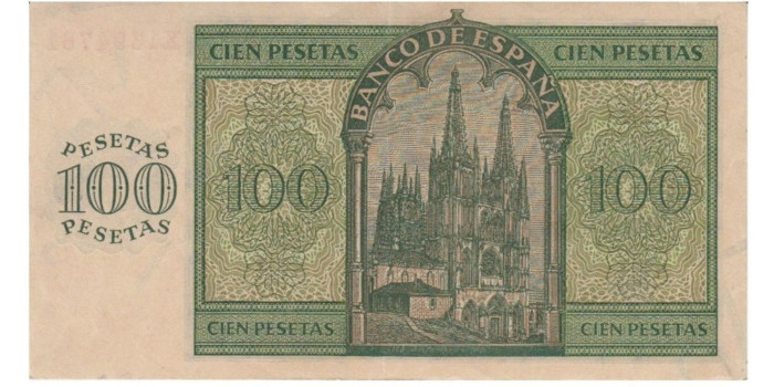 F461H - 100 Peseta 21-11-1936 EBC serie A/X