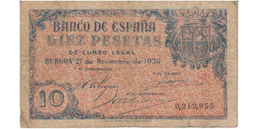 F447B- 10 Pesetas 21-11-1936 RC Sin serie