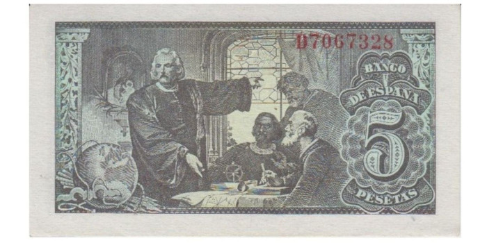 F436K- 5 Pesetas 13-2-1943 SC serie A/J