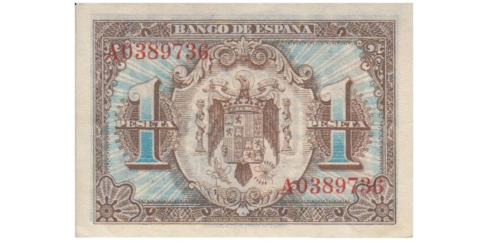 F414K- 1 Pesetas 1-6-1940 SC serie A/E