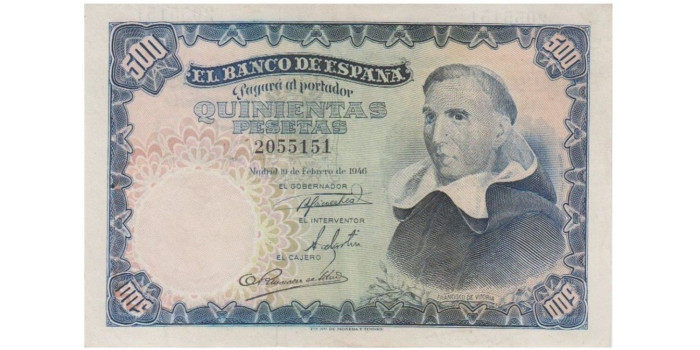 F478I.-500 Pesetas 19 de Febrero 1946 EBC+ SIN SERIE