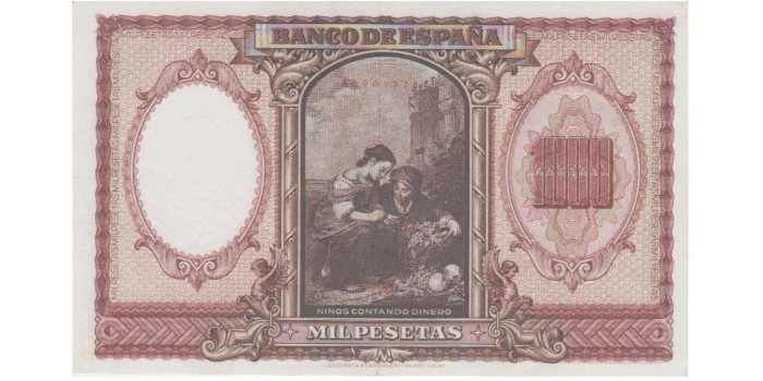F487H 1000 PESETAS 9 DE ENERO 1940 EBC SERIE A