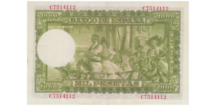 F492G - 1.000 Pesetas 31-12-1951 EBC- , serie A/C
