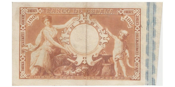 F320E.- 100 PESETAS 1-6-1889.  MBC+ - GOYA