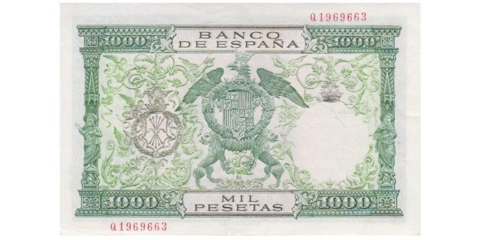 F494H - 1000 Pesetas 29-11-1957 EBC serie A/1Z