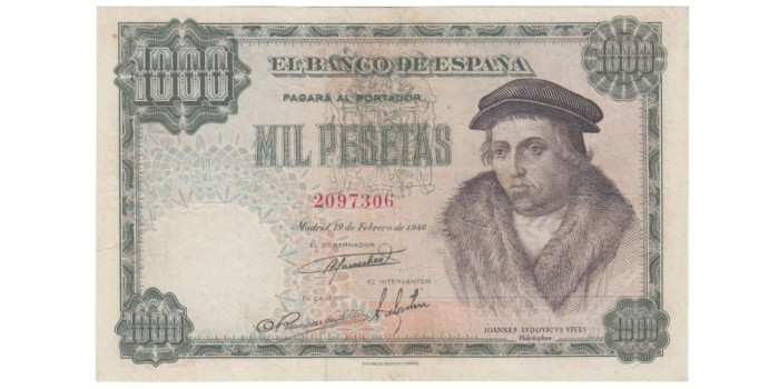 F489D.- 1000 Pesetas 19 de Febrero 1946 MBC-. SIN SERIE