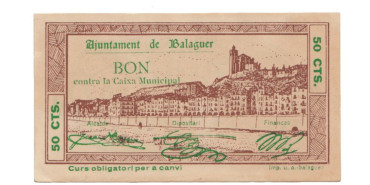 LOCALES - BALAGUER - 50 Ctm. 1937 - EBC