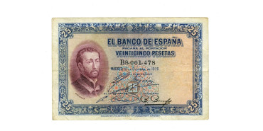 F340B.- 25 PESETAS 12 DE OCTUBRE 1926. SERIE A/B - R.C