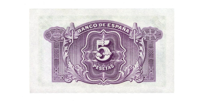 F359K.- 5 PESETAS 1935 SIN SERIE - SC