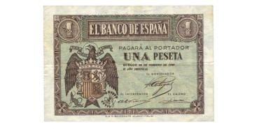 F410E.- 1 PESETA 28 DE FEBRERO 1938 SERIE A/F - MBC