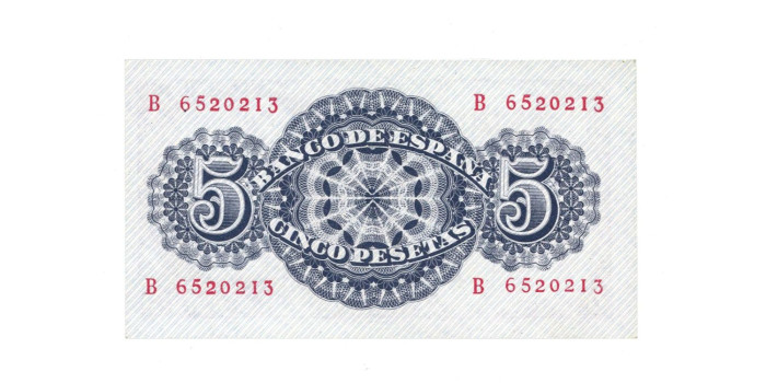 F440K.- 5 PESETAS 12 DE ABRIL 1947 SERIE A/E - SC