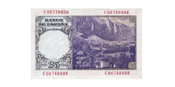 F453H.-25 PESETAS 19 DE FEBRERO 1946 SERIE A/K - EBC