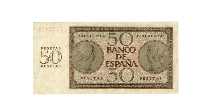 F456K.- 50 PESETAS 21 DE NOVIEMBRE 1936 SERIE A/S - SC