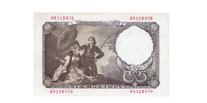 F464I.-100 PESETAS 19 DE FEBRERO 1946 SIN SERIE - EBC+