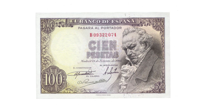 F465K.-100 PESETAS 19 DE FEBRERO 1946 SERIE A/B - SC