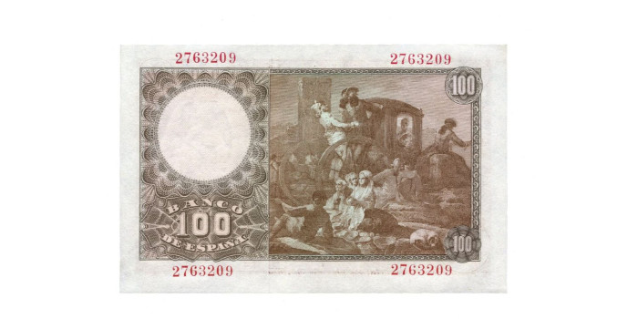 F466K.- 100 PESETAS 2 DE MAYO1948 SIN SERIE - SC