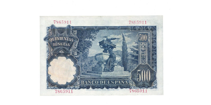 F479K.- 500 PESETAS 15 DE NOVIEMBRE 1951 SIN SERIE - SC
