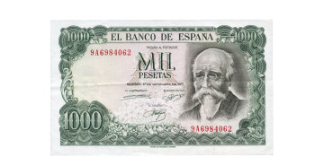 F498aF.- 1000 PESETAS 17 DE SEPTIEMBRE 1971 SERIE 9A - MBC+