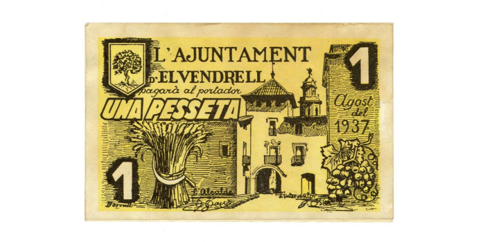 LOCALES - EL VENDREL - 1 Pts. Agosto 1937 - EBC