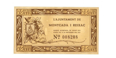 LOCALES - MONCADA I REIXAC - 25 Ctm. 19-11-1937 - EBC
