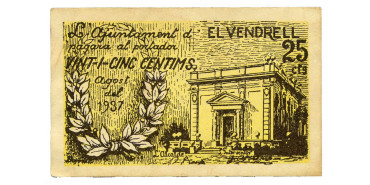 LOCALES - EL VENDREL - 25 Ctm. Agosto 1937 - EBC