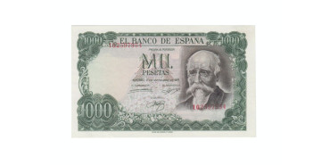 F498F.1 - 1000 PESETAS 17-9-1971 SC.  ERROR NUMERACION DESPLAZADA