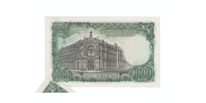 F498F.2 - 1000 PESETAS 17-9-1971 SC.  ERROR FUELLE GUILLOTINA