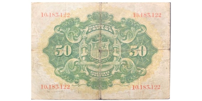 F317E.- 50 PESETAS 24 DE SEPTIEMBRE 1906 S-A/C.  RC