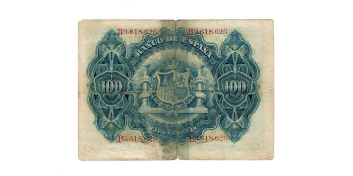 F327A.- 100 PESETAS 30 DE JUNIO 1906 SERIE A/D.  MC