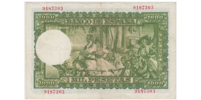 F491E -. 1000 PESETAS 31 DE DICIEMBRE 1951 SIN SERIE.  MBC