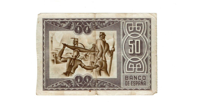 BANCO ESPAÑA-BILBAO 50 Pts 1-1-1937BC -Banco de Vizcaya