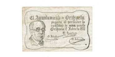 LOCALES - AYUNTAMIENTO DE ORIHUELA 1 Pts 1937. MBC