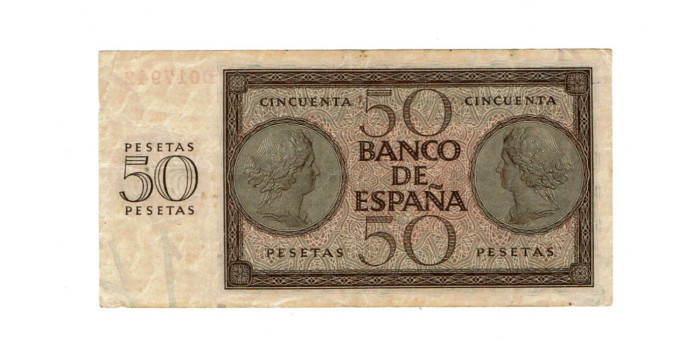 F456E - 50 Pesetas 21-11-1936 MBC serie A/R
