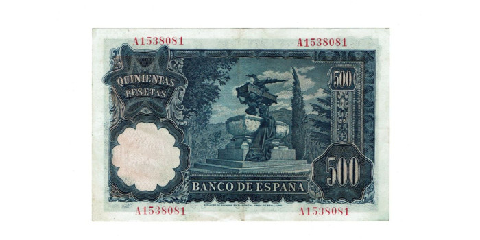 F480F.- 500 PESETAS 15 DE NOVIEMBRE 1951 SERIE A/C - MBC+