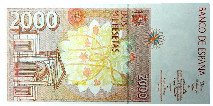 copy of F511a - 2000 Pesetas 24-4-1992 SC  serie 1S