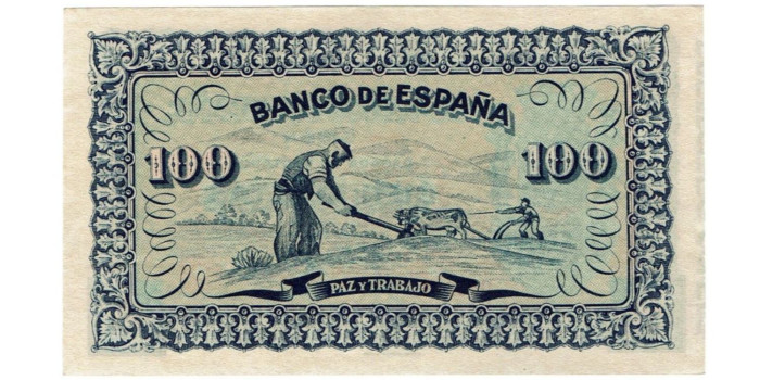 F387K.- Banco de España- Gijon 100 Pts 1937 SC
