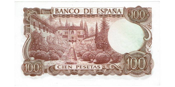 F472K - 100 Pesetas 17-11-1970 SC sin serie