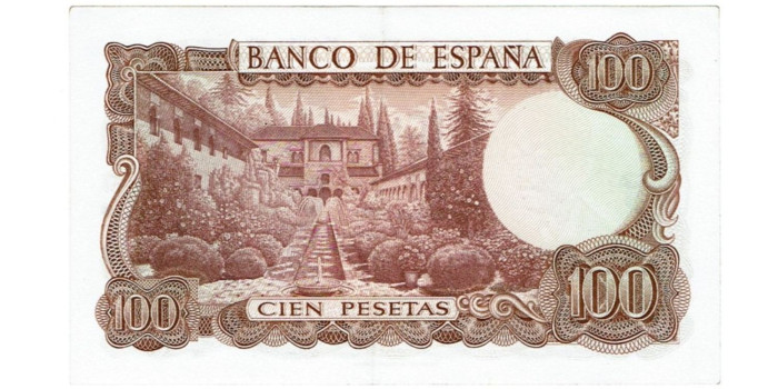 copy of F473K - 100 Pesetas 17-11-1970 SC serie 1A/7W