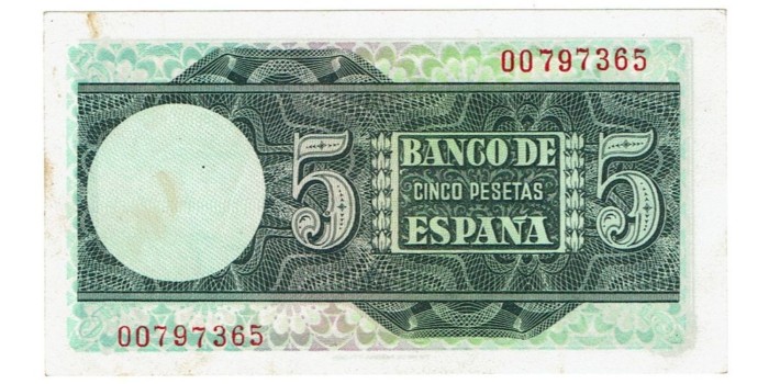 copy of F441K- 5 Pesetas 5-3-1948 SC Sin serie