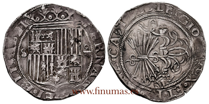 Cy02669.- CATHOLIC KINGS 4 REALES 1469-1504 SEVILLE - MBC+