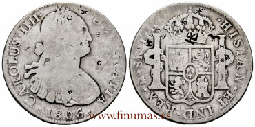 Cy13144.-CARLOS IV - 8 Reales 1806 Mexico T.H. BC - Stamps