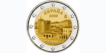 2 EUROS CONMEMORATIVOS ESPAÑA 2023 "CACERES"