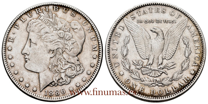 UNITED STATES - K-110 - 1 DOLLAR 1886 MBC