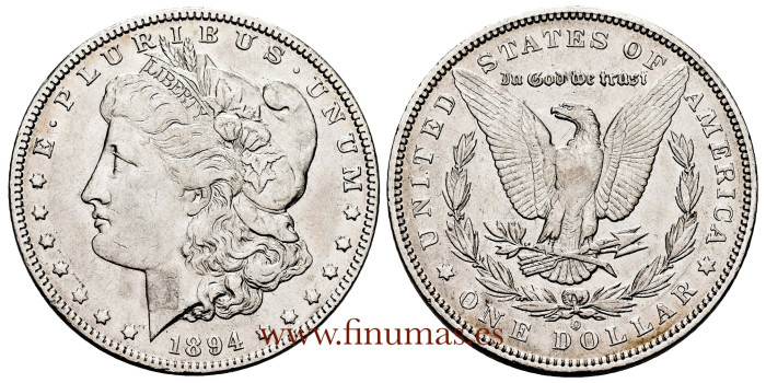 UNITED STATES - K-110 - 1 DOLLAR 1894 O. MBC+