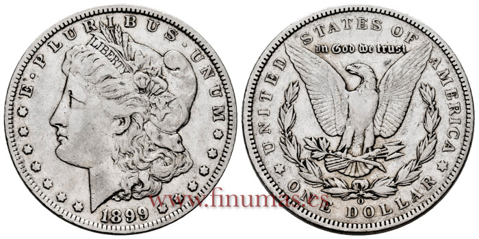 ESTADOS UNIDOS - K110 - 1 DÓLAR 1899 O MBC