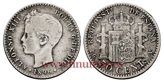 Cy16691F.- ALFONSO XIII 2 Pesetas 1893(18-93) P.G.V.-  MBC+